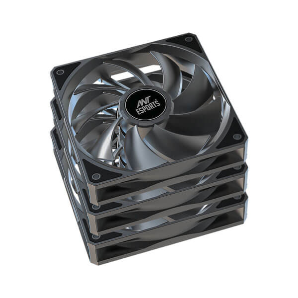 Ant Esports Darkflow Black Cabinet Fan, Triple Pack